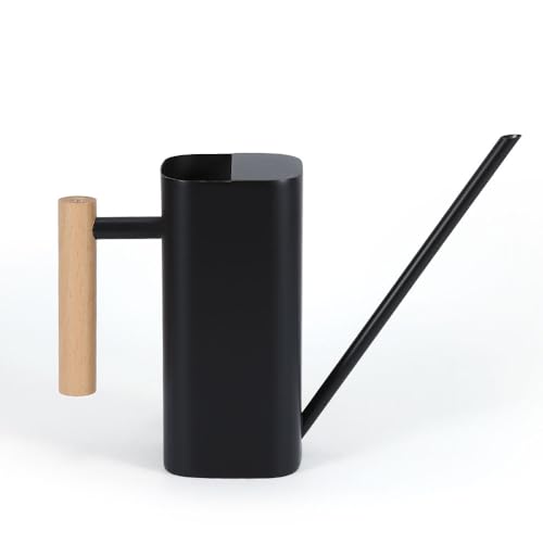Black Watering Can, 800ml/27oz for Indoor Plants - color: Black, size: Medium