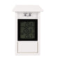Min Max Greenhouse Thermometer, Wall Mounted Digital High Low Temperatures - color: White