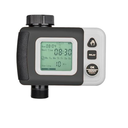 Sprinkler Timer Water Timer for Garden Hose Automatic Watering System Upgrade Rain Delay 12 Months Extra Long Working Time Easy to Set Up Installation