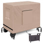 Kovshuiwe Outdoor Dining Cart Cover - Compatible with 40 inch Utility Cart - color: Khaki, size: 48"L x 30"W x 34"H