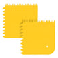 2Pcs Adhesive Spreader Plastic Trowel Notched Glue Spreader 1/2" 1/4" Tooth Hardwood Flooring Spreader Plastic Notch Trowel, 5" x 5"