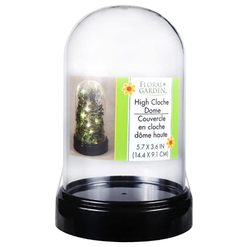 Floral Garden Craft Supply - DIY Clear Fillable Plastic Cloche Dome