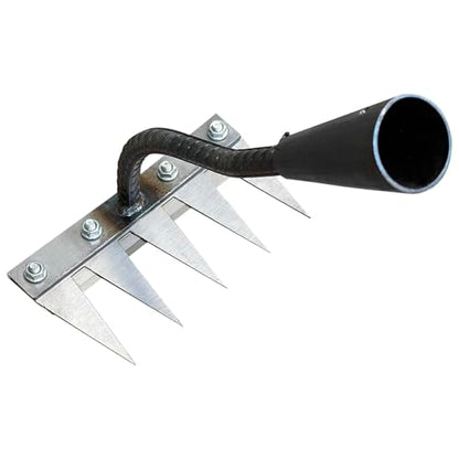 Ironrake The Heavy-Duty Iron Weeding Rake,1pc Iron Rake with 5 Metal Tines - size: 5 TINES