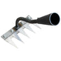 Ironrake The Heavy-Duty Iron Weeding Rake,1pc Iron Rake with 5 Metal Tines - size: 5 TINES