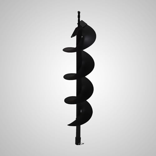 6 Inch Auger Bit Pneumatic Column Fence Digger Soil Drill Bit 6 Inch Ball Bed Digging Pile Hole Planting Tool for Inside Diameter 3/4 Inch Shaft Auger - size: 6 Inch