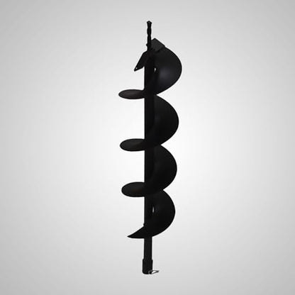 6 Inch Auger Bit Pneumatic Column Fence Digger Soil Drill Bit 6 Inch Ball Bed Digging Pile Hole Planting Tool for Inside Diameter 3/4 Inch Shaft Auger - size: 6 Inch