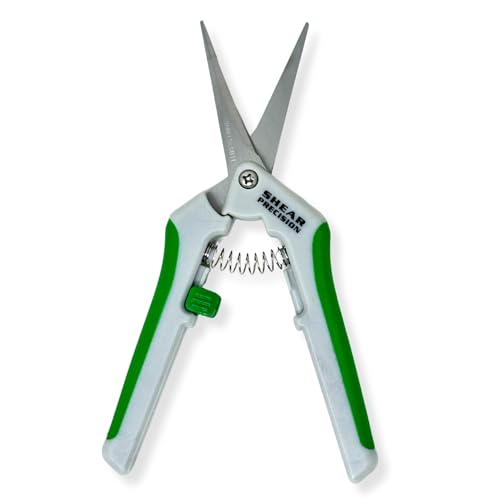Generic Shear Precision 6.5 Inch Gardening Scissors Hand Pruner Pruning Shear with STRAIGHT Stainless Steel Blades 1-Pack