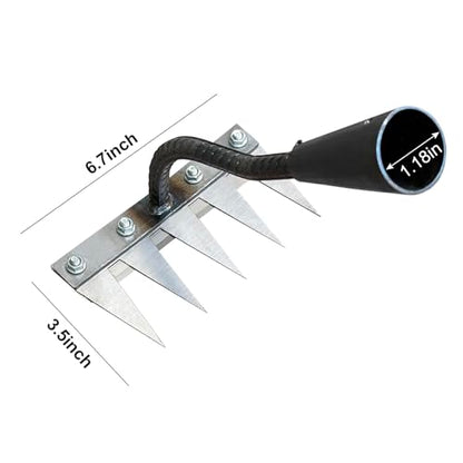 Ironrake The Heavy-Duty Iron Weeding Rake,1pc Iron Rake with 5 Metal Tines - size: 5 TINES