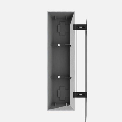 Veradek Pure Series Railing Planter - Tapered Window Box with Bracket - color: Gray, size: 36 inch