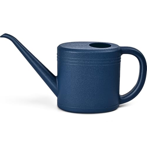Watering Can - for Indoor and Outdoor Plant Garden - 1/4 Gallon - Navy Blue - color: Blue