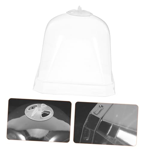Toddmomy 10Pcs Transparent Greenhouse Dome Plant Cloche Covers - size: 7.50X7.50X7.50CM