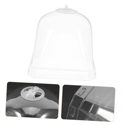 Toddmomy 10Pcs Transparent Greenhouse Dome Plant Cloche Covers - size: 7.50X7.50X7.50CM