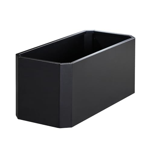 Metal Rectangular Planter Box 36"L x 15"W x 15"H Steel Black Planter Box - color: Black
