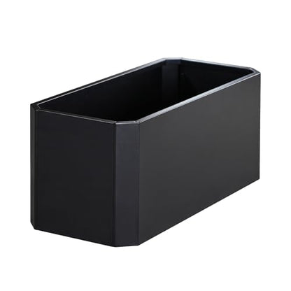 Metal Rectangular Planter Box 36"L x 15"W x 15"H Steel Black Planter Box - color: Black