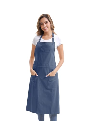 Nanxson Pottery Apron Split Leg with 3 Pockets & Adjustable Buckle - color: Navy