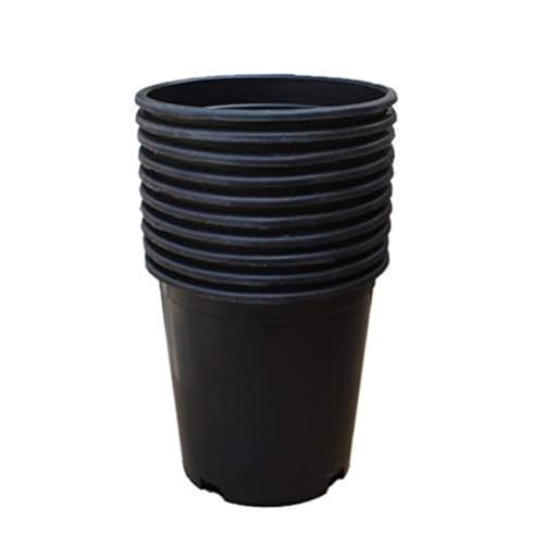 10 Pcs 1 Gallon Nursery Pot 1/2/3/5/7/10/15Gal Pot for Plant - size: 1 Gallon