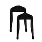Cool Shawl Arm Covers 2-Pack Sun Protection with Finger Holes UV Protection Arm Covers for Golf - color: Black