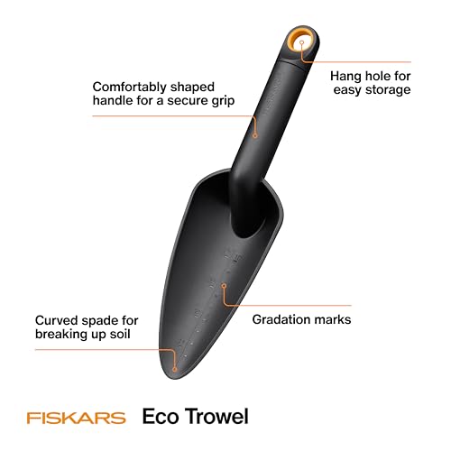 Fiskars Eco Trowel with Curved Spade, Ergonomic Garden Hand Tool - style: Eco Trowel