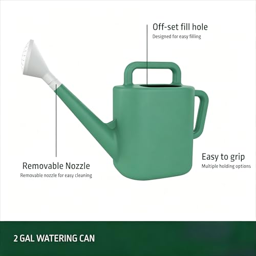 2 Gallon Watering Can, Outdoor Watering Can for Plants,