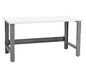 Table & Workbench: 1" Thick Laminate Top, Height Adjustable Bench - 24" D x 48" L x 30" - 36" H - by BenchPro - size: 24" D x 48" L, style: Plastic Laminate