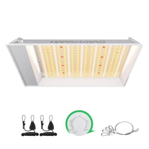 MARS HYDRO 100W TS600 2x2ft Dimmable LED Grow Lights for Indoor Plants - size: 15.7" × 12.2"