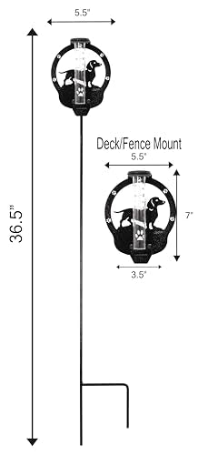 SWEN Products Dachshund Rain Gauge