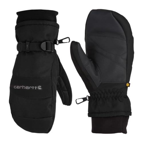Carhartt Men's Waterproof Insulated Knit Cuff Mitten - color: Black, size: Small