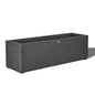 31" Rectangular Outdoor Planter - Handmade Fiberglass Composite - color: Charcoal Gray, size: Medium
