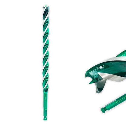 5/8" x 12" Auger Drill Bit, Hex Shank Tri-Flute Wood Drill Bits, Ship Auger Long Drill Bit for Soft and Hard Wood, Plastic, Drywall, Tree Stump and Composite Materials - size: 5/8 Inch, style: Length: 12"