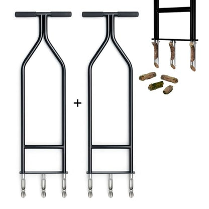 Lawn Aerator - Manual Core Aerator Tool & Yard Aerator, Hollow Tine Soil Plug Aerator for Lawn Care, Sturdy Turf and Grass Aeration Tool 2pack