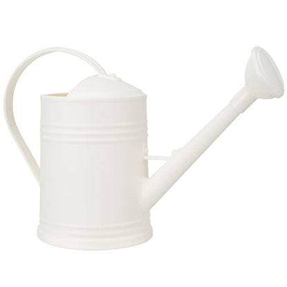 Plastic Indoor Watering Can with Sprinkler Head - 68 oz, 1/2 Gallon - color: White