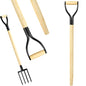1 Pcs Pitchfork Spading Handle Replacement 30 Inch Wooden Shovel Handle Replacement D Shaped Pitch Fork Handles Tool Accessories for Shovel Scoop Hoe Rake Garden Digging