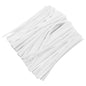 1000Pcs 5 Inch White Paper Twist Ties - color: White, size: 5"