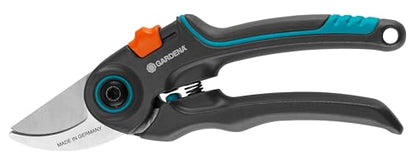 GARDENA ExpertCut Bypass Pruner, Stainless Steel, 7/8 in. Cut - 12203