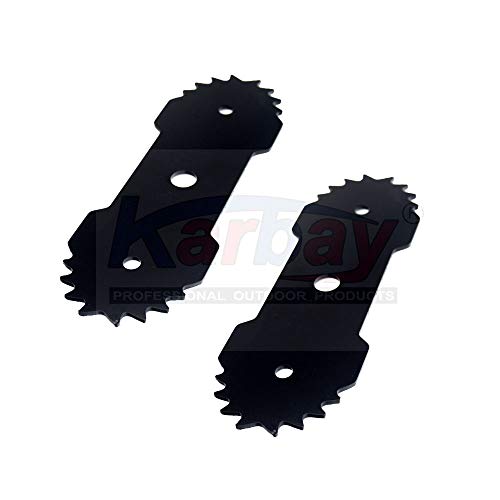 Karbay 7.5-Inch Dual Edger Replacement Lawn Edger Blade 29182 Compatible with Greenworks 27032 Electric Edger - 2 Pack
