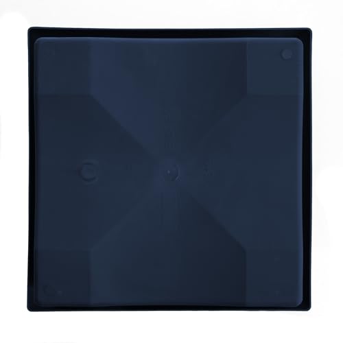 Bloem Veranda 14" Plastic Square Planter Box, Navy, 2-Pack - color: Navy, size: 14" (Pack of 2)