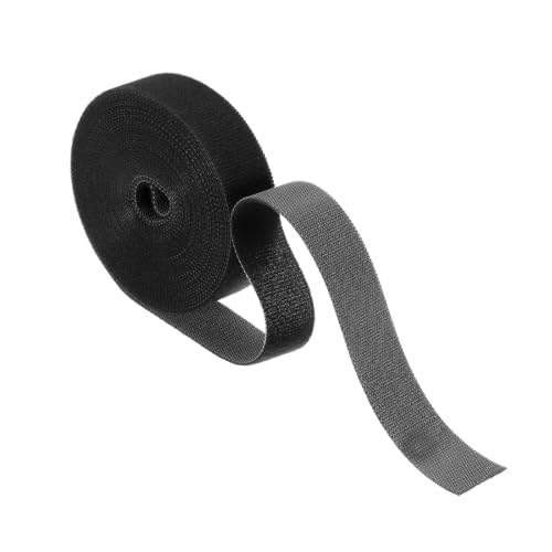 HARFINGTON Garden Plant Tape 16.4ft 25/32" Reusable Garden Plant Ties Strap Nylon Plant Twist Tie for Plant Gardening Home Office, Black - color: Black, size: 16.4ft x 25/32"