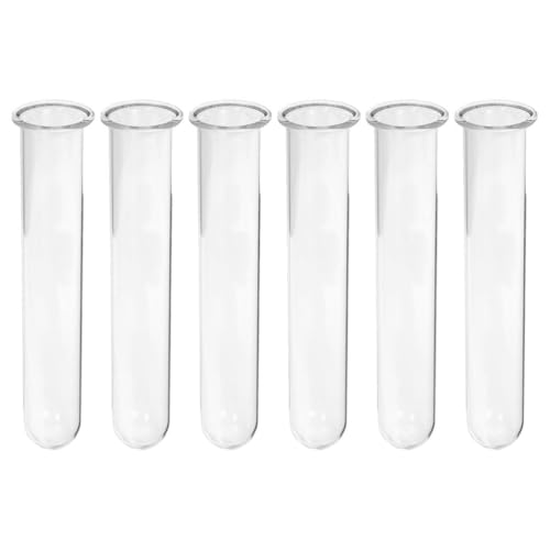 DECHOUS 6Pcs Clear Test Tubes for Plant 6 Inch Propagation Glass Tube Vases