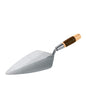 Bon 72-555 Brick Trowel Keystone Forged 11-inch Narrow London Leather Handle - size: 11-inch, style: Leather Handle