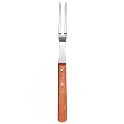 New Star Foodservice Commercial Grade BBQ Fork with Wood Handle, Stainless Steel, 13-Inch - size: 13-Inch