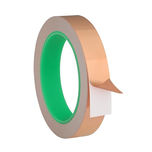 Copper Tape with Double Conductive Adhesive Copper Foil Tape for Guitar and EMI Shielding, Paper Circuits, Crafts, Electrical Repairs, Grounding (3/4 Inch x 66 Feet) - size: 3/4 in x 66ft