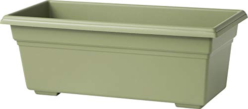 Root & Vessel 16190, Sage, Countryside Flower Box Planter, 18-Inch - color: Sage, size: 18-Inch