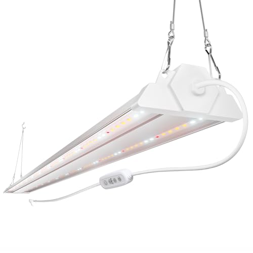 FREELICHT 1Pack 4FT Grow Light for Indoor Plants, Timer, 60W Full Spectrum