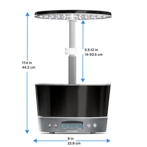 AeroGarden Harvest Elite 360, Platinum Stainless - color: Platinum