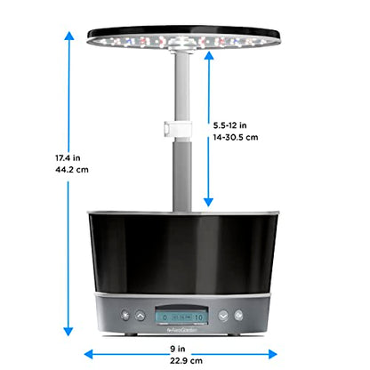 AeroGarden Harvest Elite 360, Platinum Stainless - color: Platinum