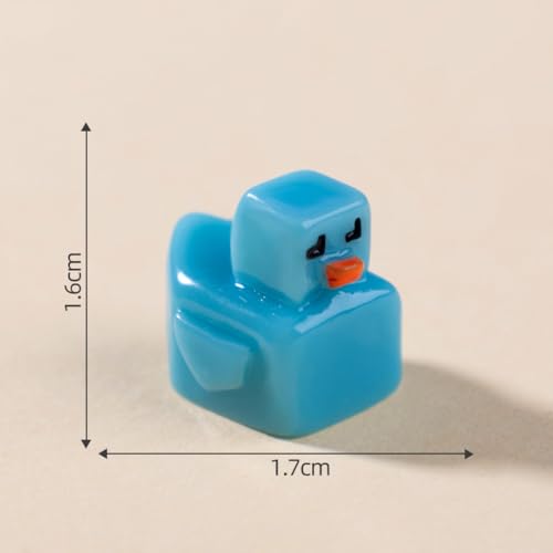 EMiEN 15 PCS Little Duck 5 Colors Pixel Grid Square Duck - color: 15 Pcs Pixel Duck