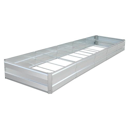 Galvanized Raised Garden Bed Kit, Metal Planter for Vegetables & Herbs, 13.5x3x1FT, Easy Assembly - size: 13.5x3x1FT