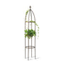 Garden Obelisk Trellis 100% Metal Heavy Duty 5.5 ft for Climbing Vines - color: Bronze, size: medium