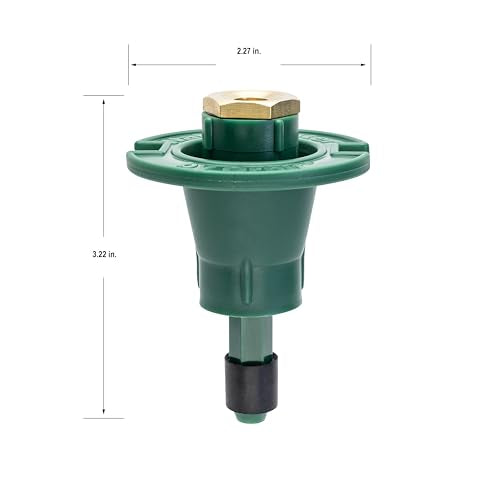 5-Pack Orbit 54028 Plastic Pop-Up Flush Head Sprinkler with Brass Half Pattern Spray Nozzle - Durable Plastic Pop-Up Sprinklers with Brass Nozzles