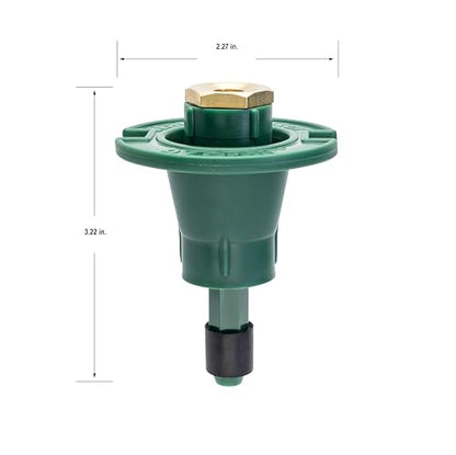 5-Pack Orbit 54028 Plastic Pop-Up Flush Head Sprinkler with Brass Half Pattern Spray Nozzle - Durable Plastic Pop-Up Sprinklers with Brass Nozzles